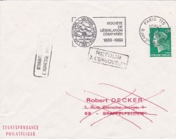 FRANCE  1969  LETTRE DE PARIS - 1967-1970 Marianne Of Cheffer