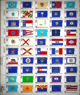 USA  - 1976 State Flags -  Complete Sheet Of 50 Stamps ** MNH - Feuilles Complètes