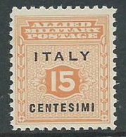 1943 OCCUPAZIONE ANGLO AMERICANA SICILIA 15 CENT MNH ** - M29-2 - Occup. Anglo-americana: Sicilia