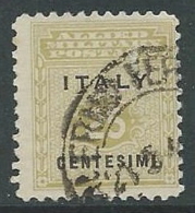 1943 OCCUPAZIONE ANGLO AMERICANA SICILIA USATO 25 CENT - M29-6 - Occ. Anglo-américaine: Sicile