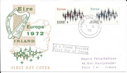 IRLANDE  -  TIMBRE N° 278/279  -     EUROPA       -  1972  -   FDC - FDC