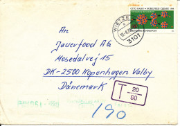 Germany Cover Sent To Denmark Underpaid And With Postal Due T 20/90 Wietze 13-8-1979 - Covers & Documents