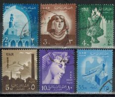 ÄGYPTEN 1958 - MiNr: 530-536  Lot 6x  Used - Usados