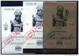 COTE DE PROVENCE Domaine La Bernarde - 11 Etiquettes. N°109 - Collections, Lots & Séries