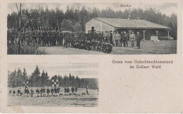 AK Gruss Aus Zella Kantine Schiessstand Militär Zellaer Wald Grossvoigtsberg Bei Nossen Freiberg Siebenlehn Grossschirma - Reinsberg (Sachsen)