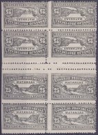 REP-118 CUBA REPUBLICA REVENUE. MATANZAS LOCAL STAMP. TETE BECHE 25c BLOCK 8 PERFORATED. - Strafport