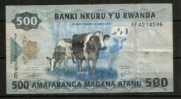 RWANDA.  500 Francs Rwandais, Billet Bon état - Ruanda