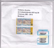 Israel To  Moldova  ,   2004 ,  Used Cover - Covers & Documents