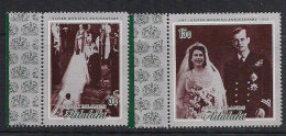 Aitutaki 1972 Silver Wedding, Mi  44-45 MNH(**) - Aitutaki