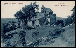 5556 - Alte Ansichtskarte - Rathen Burgruine Hotel Und Restaurant - Hugo Engler - Rathen