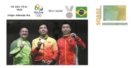 Spain 2016 - Olympic Games Rio 2016 - Silver Medal Air Gun 10 M. Male Brasil Cover - Andere & Zonder Classificatie