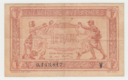 FRANCE 1 FRANC TRESORERIE AUX ARMEES 1917 VF+ P M2 - 1917-1919 Legerschatkist