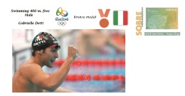 Spain 2016 - Olympic Games Rio 2016 - Bronze Medal Swimming 400 Free Male Italia Cover - Autres & Non Classés