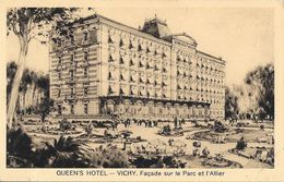 Queen's Hôtel - Vichy - Façade Sur Le Parc Et L'Allier - Carte Non Circulée - Hotels & Restaurants