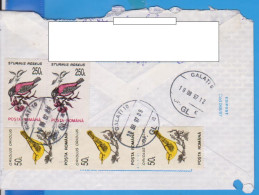REGISTERED LETTER INFLATION BIRDS ROMANIA STATIONERY - Other & Unclassified