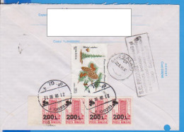 REGISTERED LETTER INFLATION STAMPS OVERPRINT  ROMANIA STATIONERY - Other & Unclassified