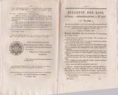 Bulletin Des Lois N° 185 - 1832 - Mont De Piété St Germain En Laye - Décrets & Lois