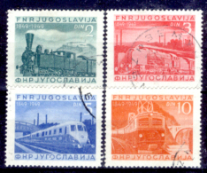 Jugoslava-00037 - 1949: Y&T N. 523/526 (o) Used - Privo Di Difetti Occulti - Neufs