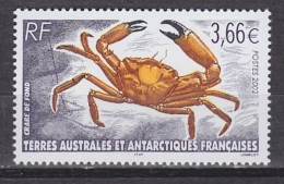 TAAF 2002 Crabe De Fond 1v ** Mnh (31569B) - Unused Stamps