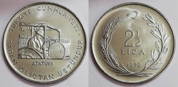 AC - TURKEY FAO 2.5 LIRA 1970 ACMONITAL UNCIRCULATED - Turchia