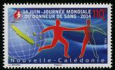 Nouvelle-Calédonie 2014 - Journée Mondiale Du Donneur De Sang - 1val Neufs // Mnh - Nuevos