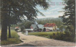 AK Gruss Forsthaus Gasthof Luchsenburg Bei Ohorn Steina Kindisch Bretnig Rammenau Burkau Röderbrunn Röderhäuser Pulsnitz - Burkau