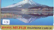 Télécarte Japon * Volcan MONT FUJI (2b) Vulcan * Japan Phonecard * Vulkan Volcano * Telefonkarte * Mount Fuji - Gebirgslandschaften