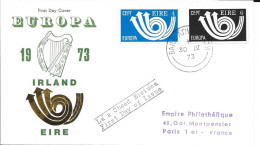 IRLANDE  -  TIMBRE N°  291:292  -     EUROPA        -   1973  -   FDC - FDC