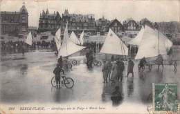 Sport.  Aéroplages Ou Chars A Voile :  Berch Plage  62   Sur La Plage A Marée Basse - Other & Unclassified