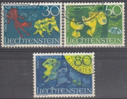 Liechtenstein 1968 Nº 447/49 Usado - Gebruikt