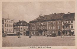 AK Küstrin Cüstrin Kostrzyn Markt Rathaus Gasthof Hotel Zum Ratsstübl Strassenbahn A Sonnenburg Slonsk Zorndorf Neudamm - Neumark