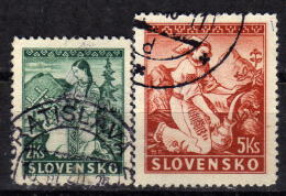 SLOWAKEI 1939 - MiNr: 43+45 A  Used - Usati