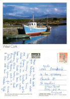 Fishing Boat, West Cork, Ireland Postcard Posted 1994 Stamp - Cork