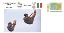 Spain 2016 - Olympic Games Rio 2016 -  Silver Medal Trampoline Jump 3m. Female Italy Cover - Andere & Zonder Classificatie