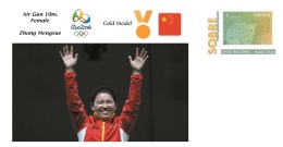Spain 2016 - Olympic Games Rio 2016 -  Gold Medal Air Gun 10m. Female China Cover - Other & Unclassified