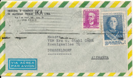 Brazil Air Mail Cover Sent To Germany - Aéreo