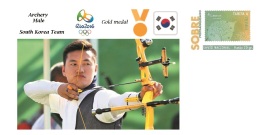 Spain 2016 - Olympic Games Rio 2016 - Gold Medal - Archery Male South Korea Cover - Otros & Sin Clasificación
