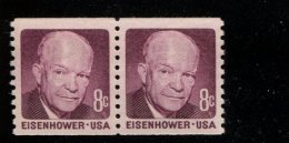 USA  Xxx Mnh  SCOTT 1402 Pair Eisenhower - Roulettes