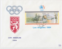 Belle Enveloppe Timbres Jeux Olympiques Los Angeles - Sonstige & Ohne Zuordnung