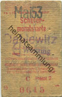 Berlin - Schülermonatskarte - Dahlewitz Westring - Preisstufe 2 1953 - Europe