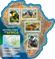 SIERRA LEONE 2016 ** Gola Rainforest National Park Sierra Leone M/S - OFFICIAL ISSUE - A1630 - Geography