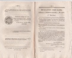 Bulletin Des Lois N° 190 - 1832  - Corps De La Remonte ( Cavalerie ), - Décrets & Lois