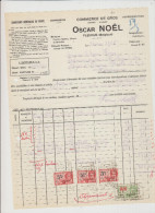 FLEURUS - OSCAR NOEL -2 EME FACTURE IMPORT/EXPORT - 31 MARS 1935 - Straßenhandel Und Kleingewerbe