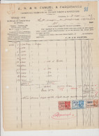 FARCIENNES - J.N./ N. FUNUEL - FACTURE MATERIAUX DE CONSTUCTION - 1935 - Straßenhandel Und Kleingewerbe