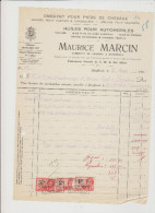 BOUFFIOULX - MAURICE MARCIN - FACTURE - 1935 - Petits Métiers