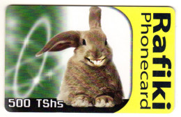 TANZANI REF MV CARDS TAN-TT-27 500 TSHS RAFIKI RABBIT 1 - Tansania