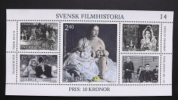 Schweden 1168/72 Block 9 **/mnh, Geschichte Des Schwedischen Films, Garbo, Bergmann, Sylvan, Järrel - Blocs-feuillets