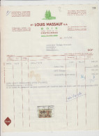 CHATELINEAU - LOUIS MASSAUT  - EXPLOITATIONS FORESTIERES FACTURATION - 1960 - Petits Métiers