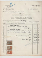 SOMZEE - COIMPEX COMPAGNIE D'IMPORTATION / EXPORTATION - FACTURE - 1951 - Straßenhandel Und Kleingewerbe