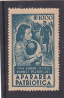 #126   PATRIOTIC DEFENCE, REVENUE STAMP, MNH**, ROMANIA. - Revenue Stamps